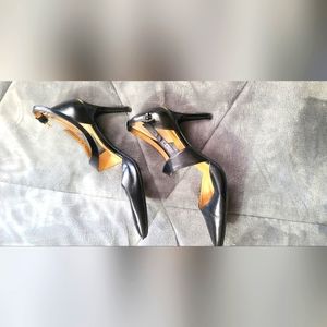 Calvin Klein size 9 black heels with straps